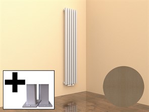Вертикальный напольный радиатор КЗТО Quadrum 40 V 1000мм L/R F (водяной)