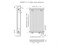 Вертикальный настенный радиатор КЗТО Quadrum 40 V 300мм L/R (водяной) - фото 23152