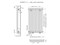 Вертикальный настенный радиатор КЗТО Quadrum 40 V 300мм L/R (водяной) - фото 23155